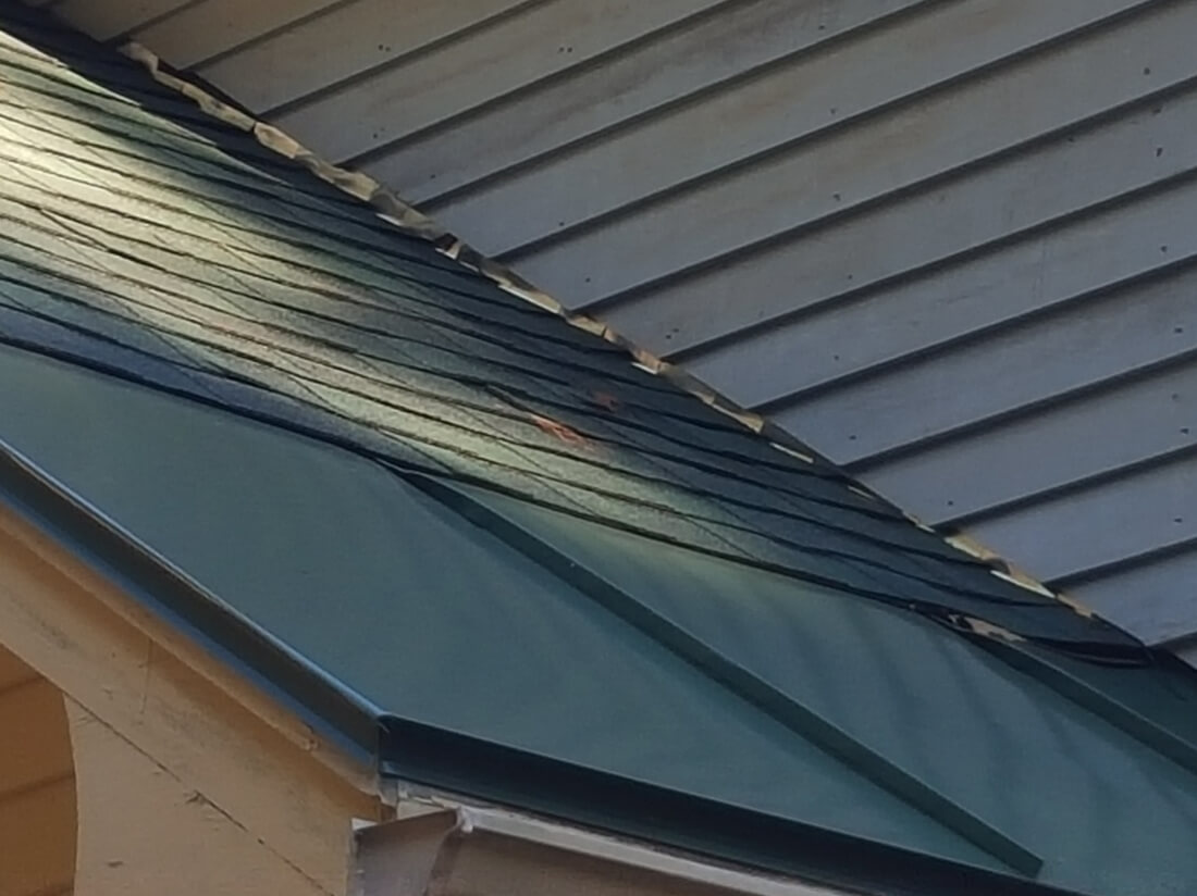 Metal Roof Services - Metal Roof Panel Detail - Talbot Roofing